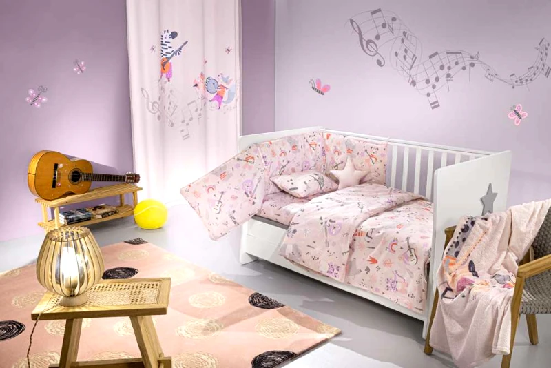 Saint Clair Σετ 3τμχ Βρεφική Προίκα Βαμβακερή Jazz Lilac Saint Clair (Ύφασμα: Βαμβάκι 100%, Χρώμα: Λιλά) - Saint Clair - 5206480639395