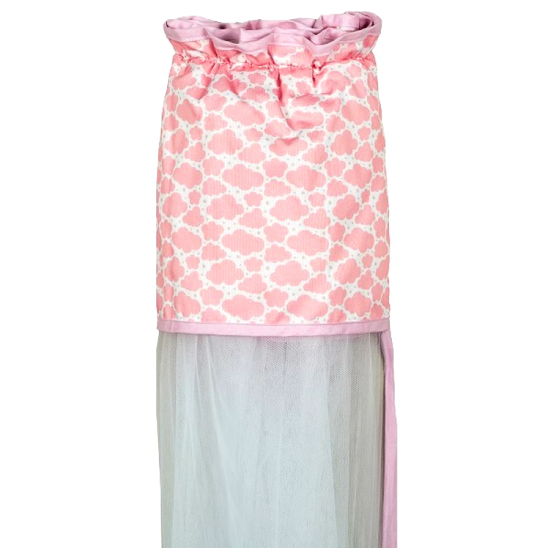 Ο Κόσμος του Μωρού Κουνουπιέρα Κρεβατιού Τούλι Nylon-Βαμβακερή 180x540εκ. Sheep Ροζ 80291 (Ύφασμα: Βαμβάκι 100%, Χρώμα: Ροζ) - Ο Κόσμος του Μωρού - 5205626802914