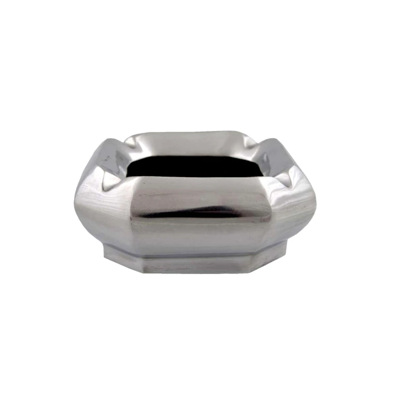 Art Et Lumiere Σταχτοδοχείο Αλουμινίου Ασημί Art Et Lumiere 14x14x5,5εκ. 02352 (Υλικό: Αλουμίνιο, Χρώμα: Ασημί ) - Art Et Lumiere - lumiere_02352