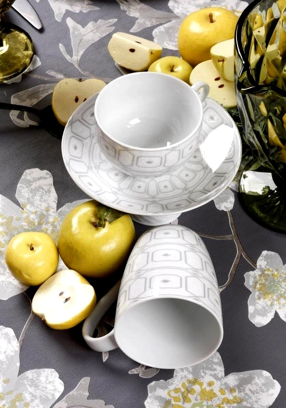 CRYSPO TRIO Σετ Κούπες 6τμχ Πορσελάνης 360ml Ovvio CRYSPO TRIO 25.627.25 (Υλικό: Πορσελάνη) - CRYSPO TRIO - 25.627.25