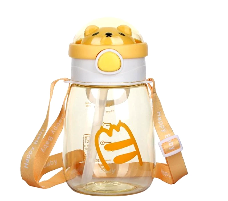 24home.gr Παιδικό Παγούρι Πλαστικό 650ml Happy Baby Yellow 2436448 (Υλικό: Πλαστικό, Χρώμα: Κίτρινο ) - 24home.gr - 2436448-yellow