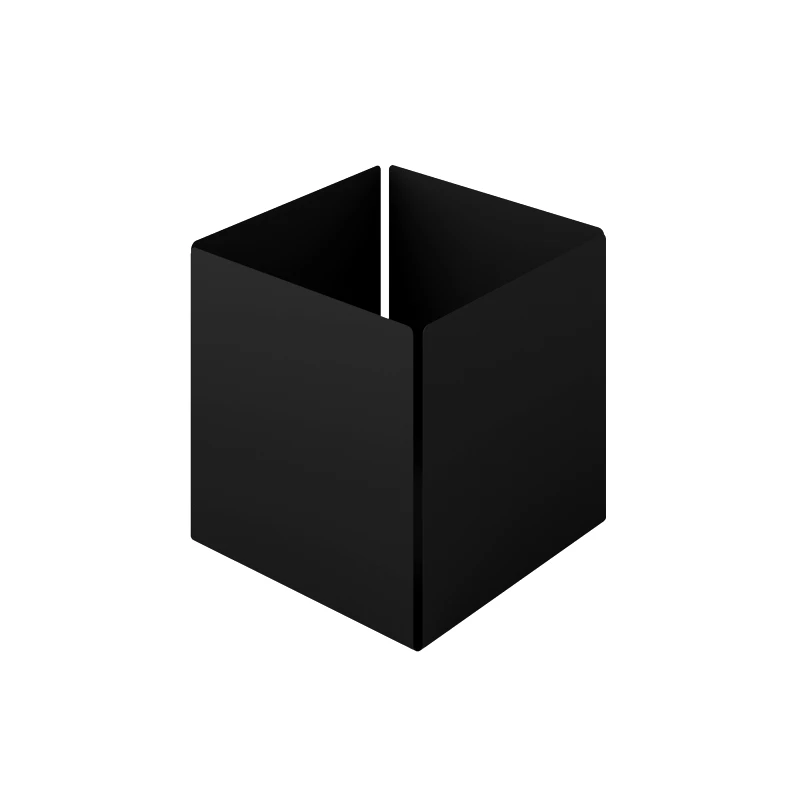 Pam & Co Θήκη Οργάνωσης Ανοξείδωτη Matt Black Pam & Co 13x13x13εκ. 118-403 (Υλικό: Ανοξείδωτο, Χρώμα: Μαύρο) - Pam & Co - 118-403