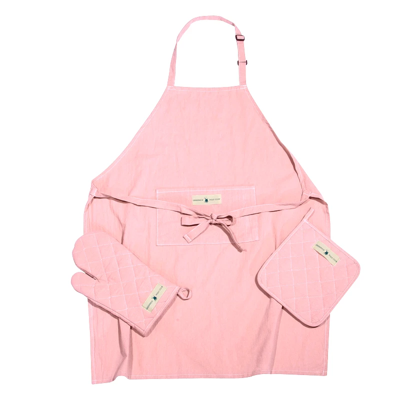 Greenwich Polo Club Σετ Κουζίνας 3τμχ Βαμβακερό Ροζ Essential 2639 Greenwich Polo Club (Ύφασμα: Βαμβάκι 100%, Χρώμα: Ροζ) - Greenwich Polo Club - 237000102639