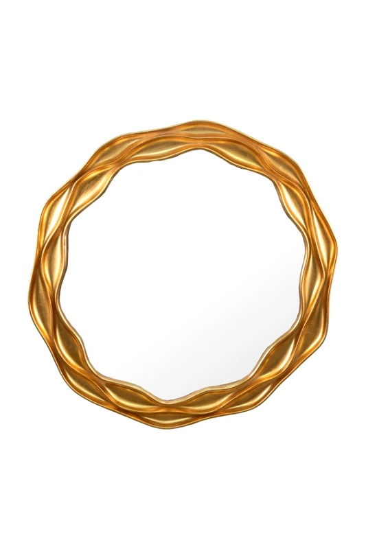 ZEN COLLECTION Καθρέπτης Τοίχου Mdf Χρυσός Με Κορνίζα 81,6x3,5x81,6εκ. Zen Collection 24.33.51086 (Υλικό: Mdf, Χρώμα: Χρυσό ) - ZEN COLLECTION - 24.33.51086