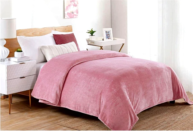 DimCol Κουβέρτα Coral Fleece 220x240εκ. Cashmere Pink 01 DimCol (Ύφασμα: Fleece, Χρώμα: Ροζ, Μέγεθος: Υπέρδιπλα) - DimCol - 1433125588600194