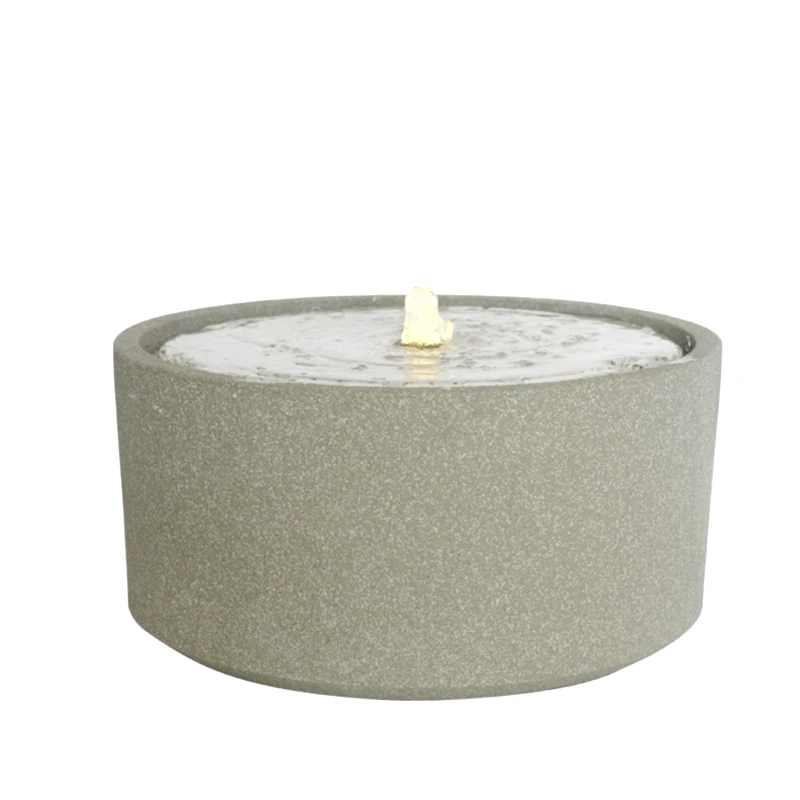 ESPIEL Συντριβάνι Πέτρινο-Polyresin Μπεζ Με Led Φωτισμό ESPIEL 42,5x42,5x22εκ. STV116 (Υλικό: Polyresin, Χρώμα: Μπεζ) - ESPIEL - STV116