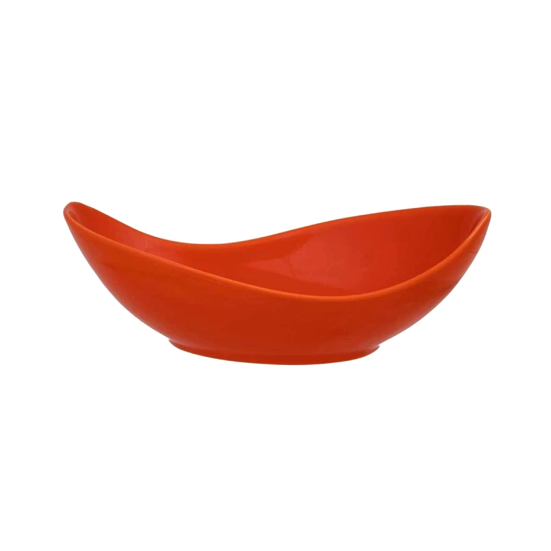 Art Et Lumiere Σαλατιέρα Πορσελάνης Imagination Πορτοκαλί Art Et Lumiere 23,5x5εκ. 06390 (Υλικό: Πορσελάνη, Χρώμα: Πορτοκαλί) - Art Et Lumiere - lumiere_06390