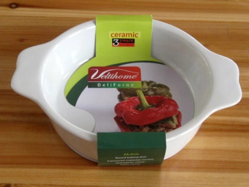 VELTIHOME Κεραμικό Ταψί Στρογγυλό από υψηλής ποιότητας κεραμικό υλικό 31εκ. - VELTIHOME - 19036