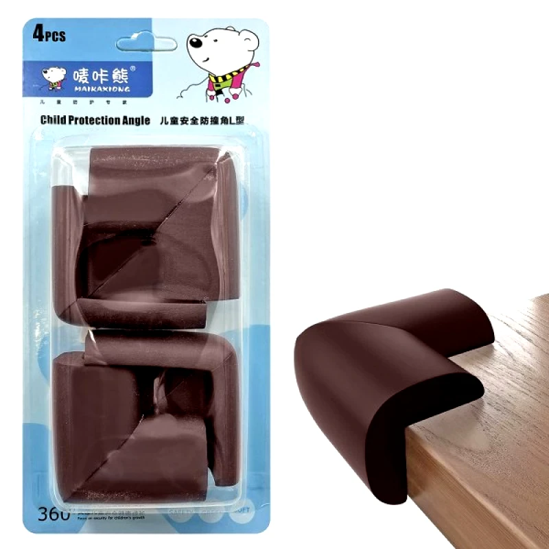 Homie Σετ 4τμχ Προστατευτικές Γωνίες Homie Brown - Homie - 81-501-Brown