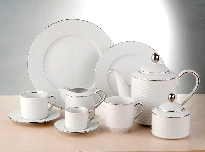 CRYSPO TRIO Σετ Φλυτζάνια Τσαγιού 6τμχ Πορσελάνης 230ml Polo Platin CRYSPO TRIO 34.001.16 (Υλικό: Πορσελάνη) - CRYSPO TRIO - 34.001.16