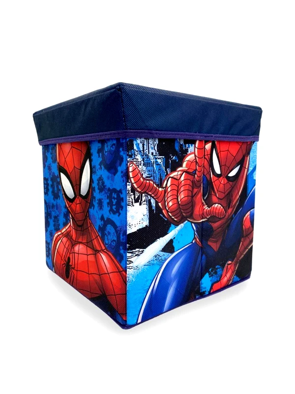 DimCol Κουτί-Σκαμπό Polyester Marvel Spider-Man 09 Blue 30x30x30εκ. DimCol (Ύφασμα: Polyester, Υλικό: Mdf, Χρώμα: Μπλε) - DimCol - 54462802008