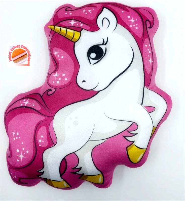 DimCol Διακοσμητικό Μαξιλάρι 3D Velboa 35εκ. Unicorn 06 Pink DimCol (Χρώμα: Ροζ, Ύφασμα: Velboa) - DimCol - 54461702007