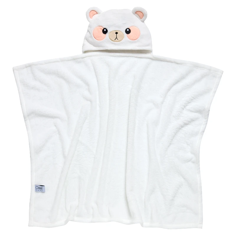 Das Baby Κάπα Με Κέντημα Polyester 70x90εκ. Bath 4942 Λευκή Das Baby (Ύφασμα: Polyester, Χρώμα: Λευκό, Μέγεθος: Βρεφικό) - Das Baby - 620711004942