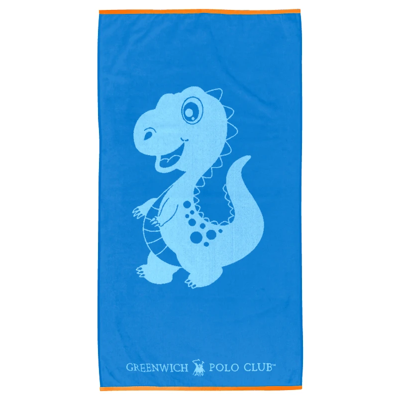Greenwich Polo Club Πετσέτα Θαλάσσης Βαμβακερή 70x140εκ. Junior 4076 Μπλε Greenwich Polo Club (Ύφασμα: Βαμβάκι 100%, Χρώμα: Μπλε) - Greenwich Polo Club - 267701404076