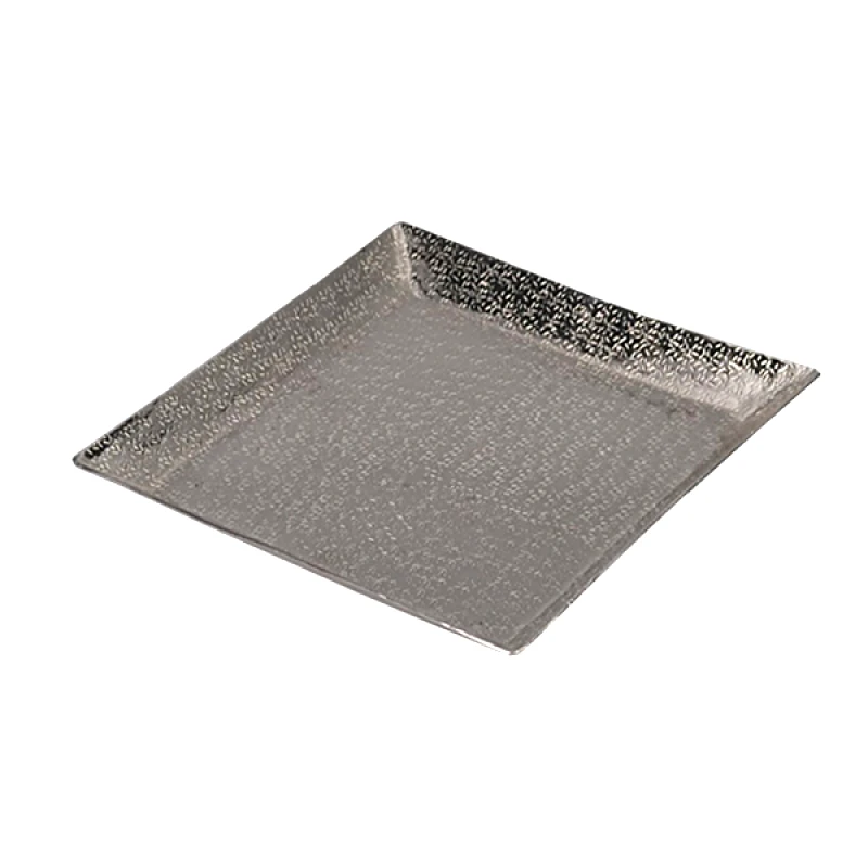 Art Et Lumiere Διακοσμητική Πιατέλα Μεταλλική Ασημί Art Et Lumiere 27x2,5εκ. 20964 (Υλικό: Μεταλλικό, Χρώμα: Ασημί ) - Art Et Lumiere - lumiere_20964