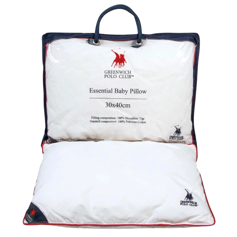 Greenwich Polo Club Μαξιλάρι 30x40εκ. Essential Baby Greenwich Polo Club 2982 (Ύφασμα: Βαμβάκι 100%, Υλικό: Microfiber, Χρώμα: Λευκό) - Greenwich Polo Club - 221930402982