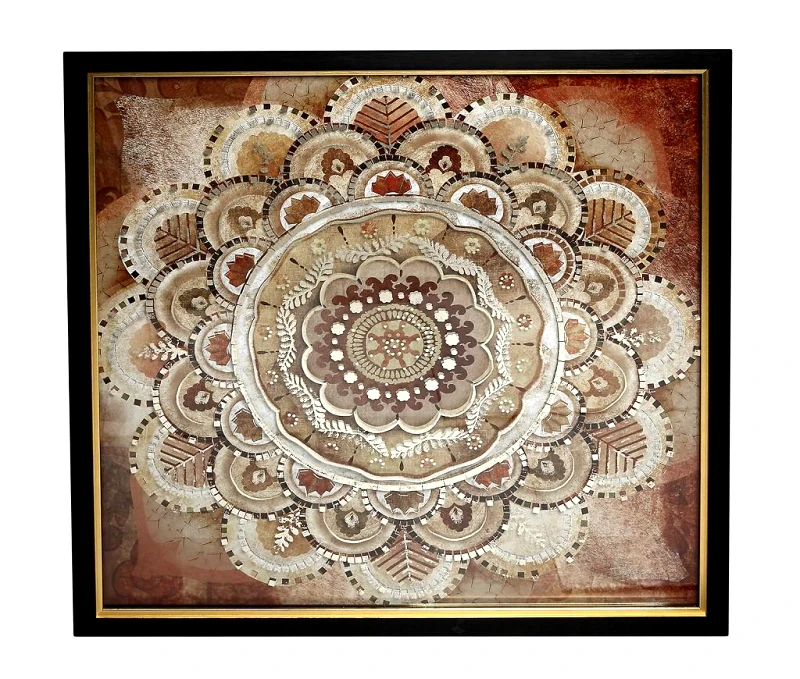 ESPIEL Κάδρο Κόκκινο Μοτίβο ESPIEL 92x92εκ. RAM220 (Χρώμα: Κόκκινο) - ESPIEL - RAM220