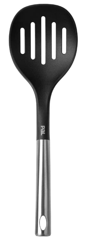 PAL Κουτάλα Τρυπητή Nylon- Ανοξείδωτη 34x10x5εκ. Titanium PAL 050.000542 (Υλικό: Ανοξείδωτο) - PAL - 050.000542