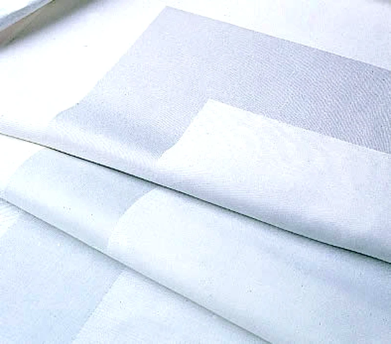 OEM Τραπεζομάντηλο 105x105εκ. Βαμβακερό Satin Band Line White (Σετ 6 Τεμάχια) (Ύφασμα: Βαμβάκι 100%, Χρώμα: Λευκό) - OEM - 5201847010145