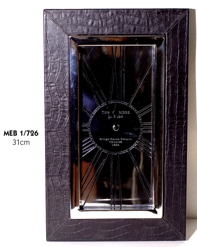 Royal Art Collection Ρολόι Τοίχου Μεταλλικό-Δερμάτινο Royal Art 31εκ. MEB1/726 (Υλικό: Μεταλλικό) - Royal Art Collection - MEB1/726