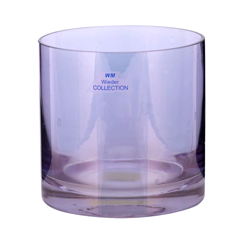 WM COLLECTION Παγοδοχείο Γυάλινο WM Collection 12x13εκ. NLSPP (Υλικό: Γυαλί, Χρώμα: Μωβ) - WM COLLECTION - NLSPP