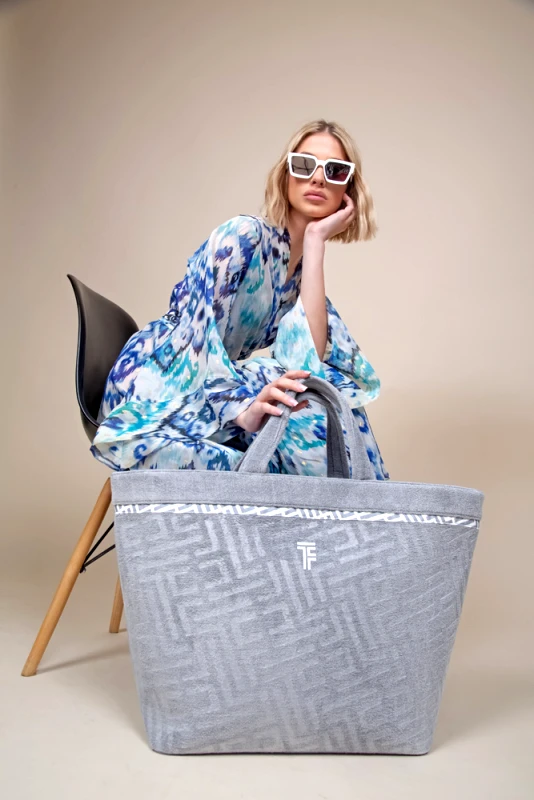 Feel and Touch Τσάντα Θαλάσσης Polyester-Poliammide 40x40x68εκ. Feel & Touch Icon Titanium (Χρώμα: Γκρι, Ύφασμα: 88% Polyester-12% Polyamide) - Feel and Touch - 5206480676581