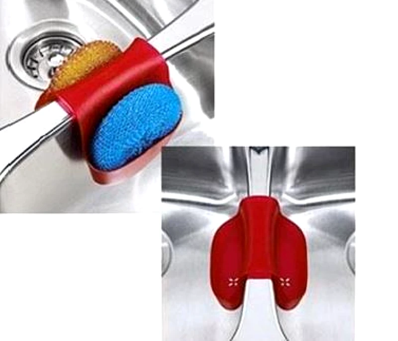 VELTIHOME Θήκη Νεροχύτη Διπλή Για Σφουγγάρι Πλαστική Veltihome 50540 (Υλικό: Πλαστικό) - VELTIHOME - 50540