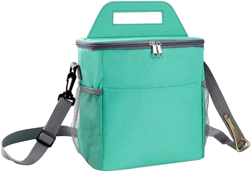 AMBER Τσάντα Φαγητού Ισοθερμική 9lt Oxford Mint Amber 23x16x24εκ. AM3007-4 (Χρώμα: Μέντα) - AMBER - AM3007-4