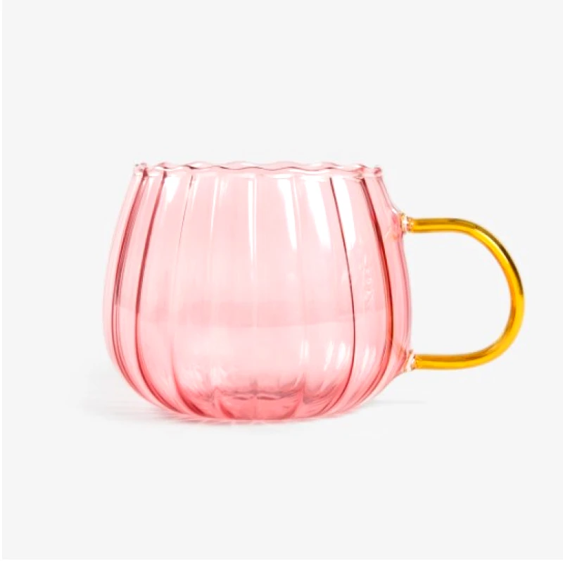 Homla Κούπα Γυάλινη Ροζ 400ml Bavanda Homla 235434 (Υλικό: Γυαλί, Χρώμα: Ροζ) - Homla - 235434
