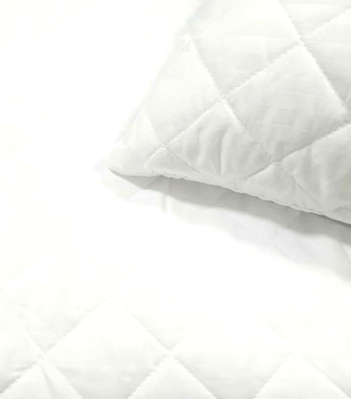 OEM Επίστρωμα Καπιτονέ Διπλό 150x200+35εκ. Stipe Microfiber Λευκό (Σετ 6 Τεμάχια) (Ύφασμα: Microfiber, Χρώμα: Λευκό) - OEM - 5201847046052