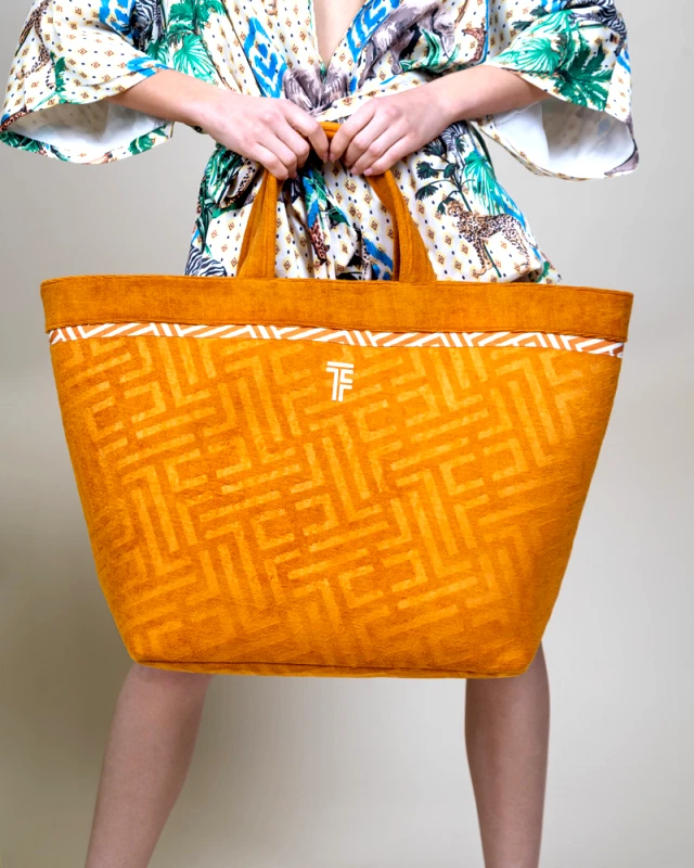 Feel and Touch Τσάντα Θαλάσσης Polyester-Poliammide 40x40x68εκ. Feel & Touch Icon Curry (Ύφασμα: 88% Polyester-12% Polyamide) - Feel and Touch - 5206480676604