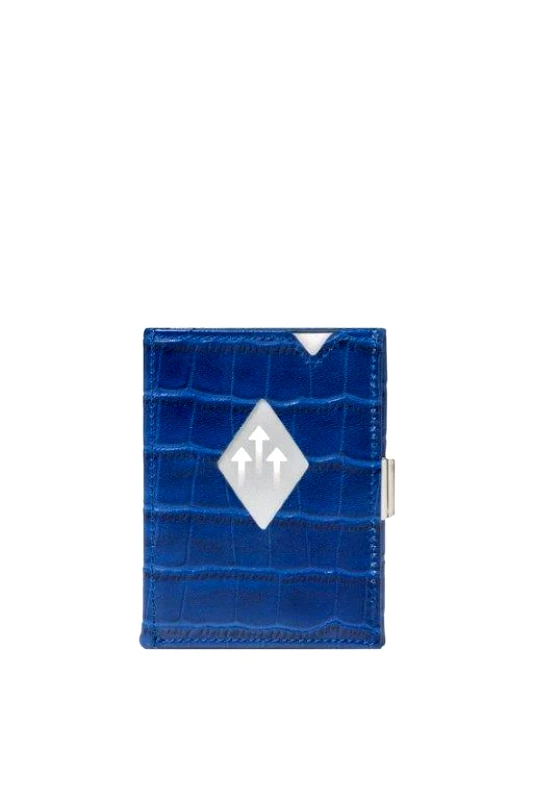 EXENTRI Πορτοφόλι Δερμάτινο 7x1x9εκ. Exentri 505-EXM Caiman Blue (Ύφασμα: Δέρμα, Χρώμα: Μπλε) - EXENTRI - 505-EXM
