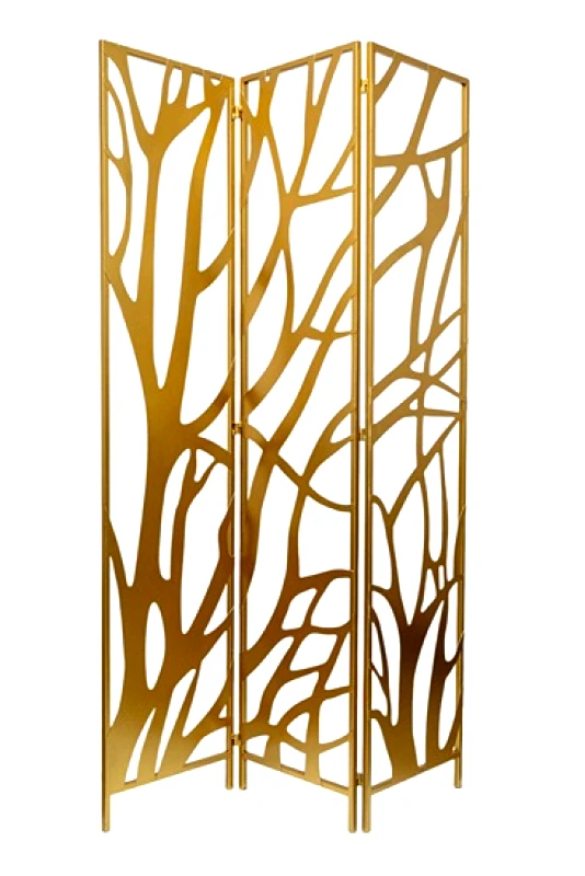 ZEN COLLECTION Παραβάν Χρυσό 40x1,8x180εκ. Zen Collection 24.37.51151 (Χρώμα: Χρυσό ) - ZEN COLLECTION - 24.37.51151