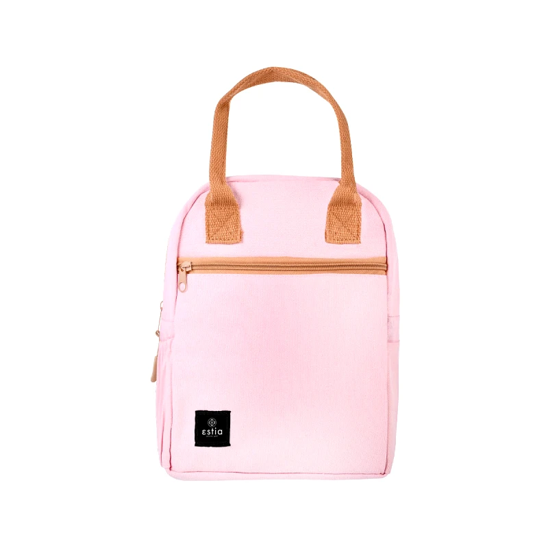 estia Τσάντα Φαγητού Ισοθερμική Βαμβακερή Blossom Rose Estia 7ltr-21,5x14x26εκ. 01-17002 (Χρώμα: Ροζ) - estia - 01-17002
