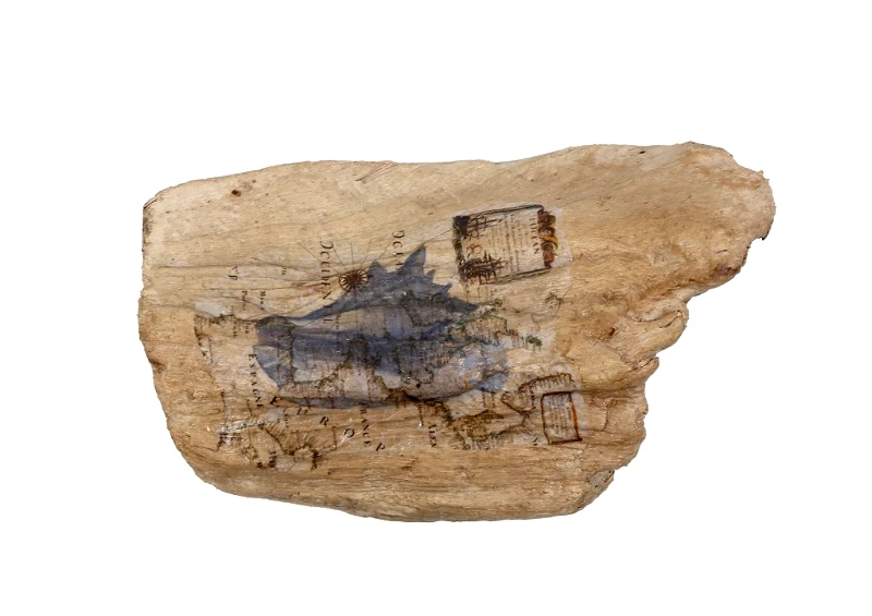 ESPIEL Διακοσμητικό Ξύλο Χάρτης ESPIEL 20x12x4,5εκ. FTE344K6 (Σετ 6 Τεμάχια) (Υλικό: Ξύλο) - ESPIEL - FTE344K6