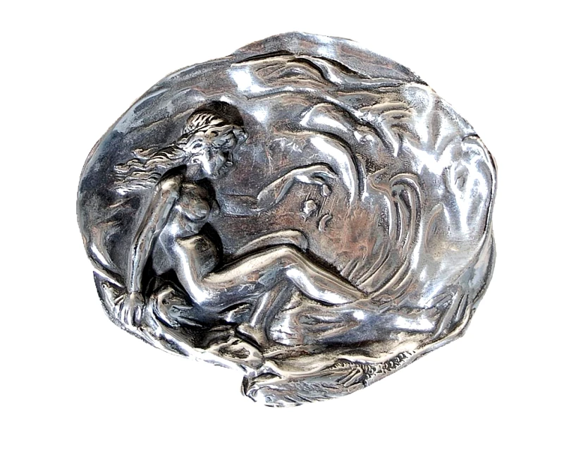 Royal Art Collection Σταχτοδοχείο Μπρούτζινο Επάργυρο Royal Art 14εκ. STL117E (Υλικό: Μπρούτζινο) - Royal Art Collection - STL117E