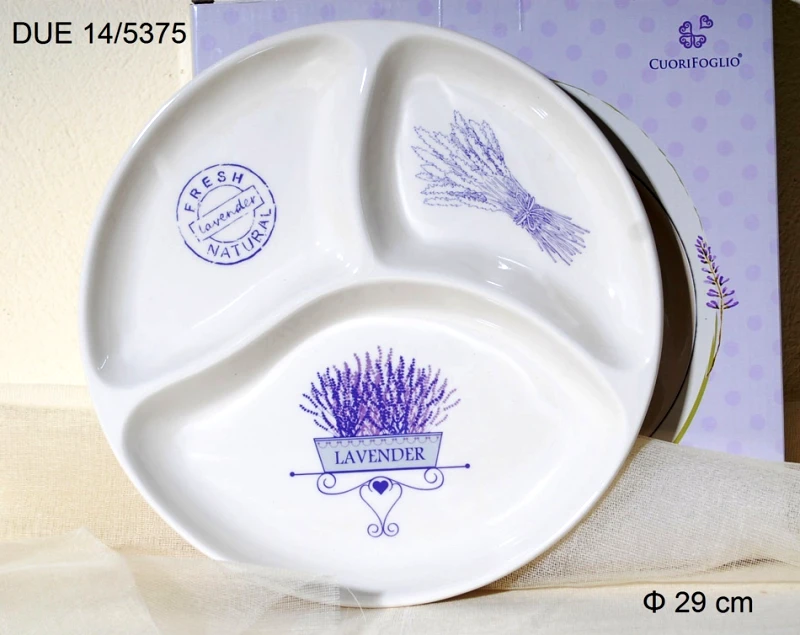 Royal Art Collection Ορντερβιέρα 3 Θέσεων Φαγιάνς Royal Art 29εκ. DUE14/5375 (Χρώμα: Λευκό, Υλικό: Φαγιάνς) - Royal Art Collection - DUE14/5375