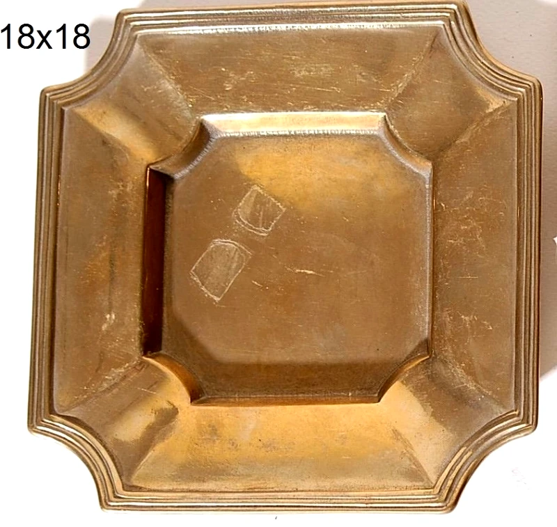 Royal Art Collection Σταχτοδοχείο Μπρούτζινο Royal Art 18x18εκ. STL110GL (Χρώμα: Χρυσό , Υλικό: Μπρούτζινο) - Royal Art Collection - STL110GL
