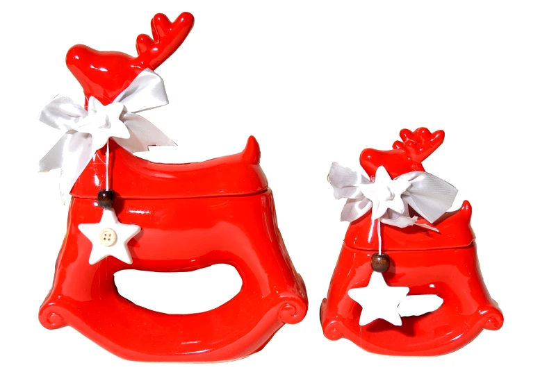 Royal Art Collection Χριστουγεννιάτικος Διακοσμητικός Τάρανδος Σετ 2τμχ Κεραμικός Κόκκινος Royal Art 22εκ. DUE13/2945B/52B (Υλικό: Κεραμικό, Χρώμα: Κόκκινο) - Royal Art Collection - DUE13/2945B/52B