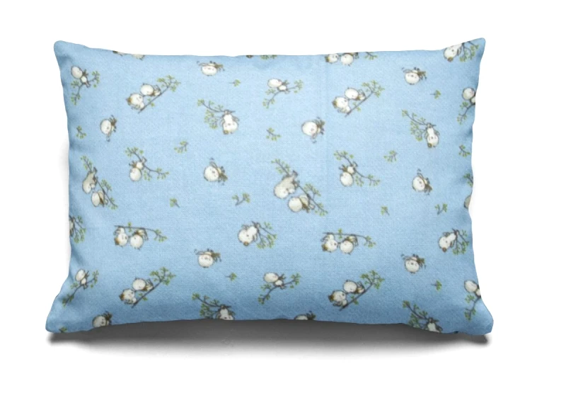 DimCol Μαξιλαροθήκη Φανελένια 50x70εκ. Birds 14 Sky Blue Dimcol (Ύφασμα: Φανέλα, Χρώμα: Μπλε) - DimCol - 1925853108601482