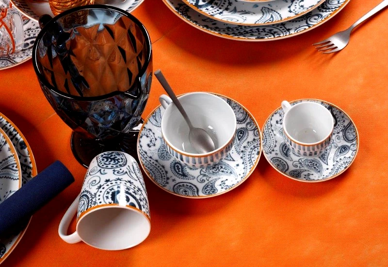 CRYSPO TRIO Σετ Κούπες 6τμχ Πορσελάνης 360ml Nautico CRYSPO TRIO 25.276.25 (Υλικό: Πορσελάνη) - CRYSPO TRIO - 25.276.25