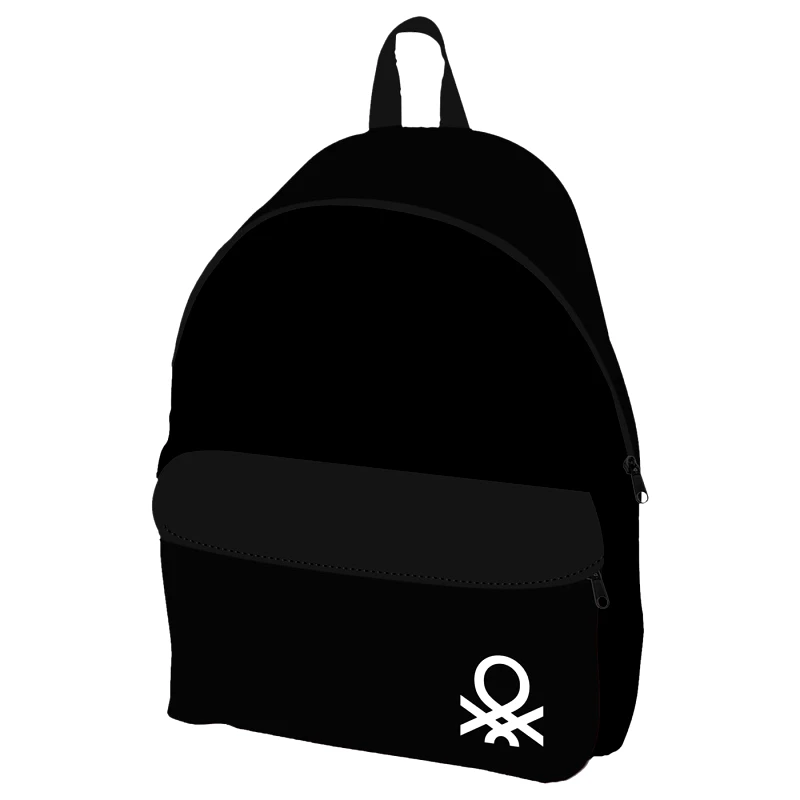 benetton Τσάντα Πλάτης Ανατομική Μαύρη 30x17x41εκ. benetton 50-2480 (Χρώμα: Μαύρο) - benetton - 50-2480