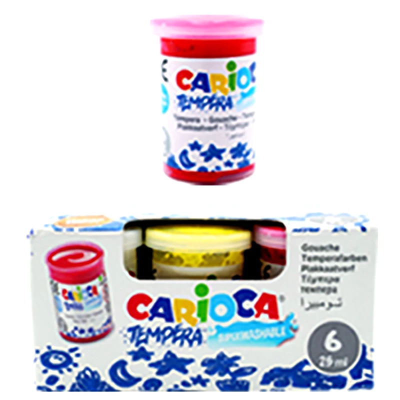 CARIOCA Δακτυλομπογια-Τεμπερα Σετ 6 Χρωμάτων CARIOCA - CARIOCA - 60-199