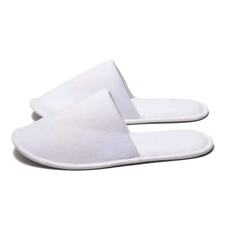 OEM 200 Ζεύγη Παντόφλες Λευκές Polyfabric Κλειστή Φρωτέ Πάχους 4mm Deluxe Line (Χρώμα: Λευκό) - OEM - 5200000011150