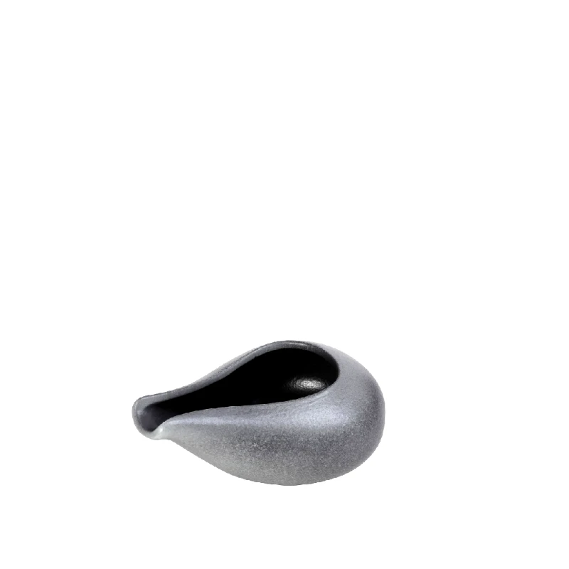 ESPIEL Σαλτσιέρα Πορσελάνης Γκρι Siders ESPIEL 9,8x7,4x5,2εκ.-125ml FUK333K6 (Σετ 6 Τεμάχια) (Υλικό: Πορσελάνη, Χρώμα: Γκρι) - ESPIEL - FUK333K6