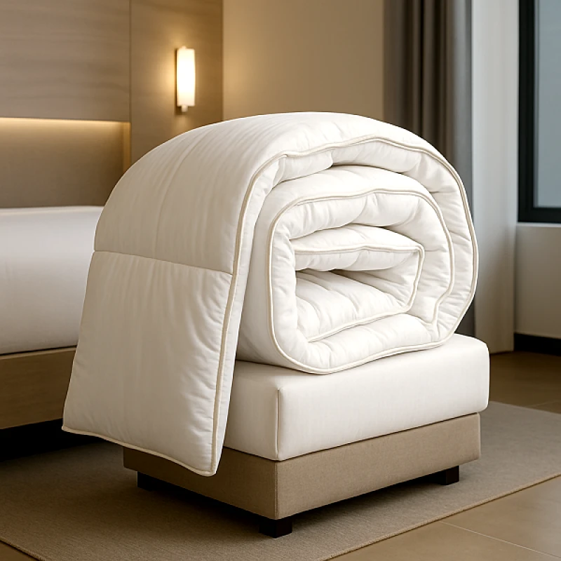 OEM Πάπλωμα Satin Microfiber 160x240εκ. 300 GSM Λευκό 242420002223 (Σετ 4 Τεμάχια) (Χρώμα: Λευκό, Ύφασμα: Microsatin) - OEM - 242420002223