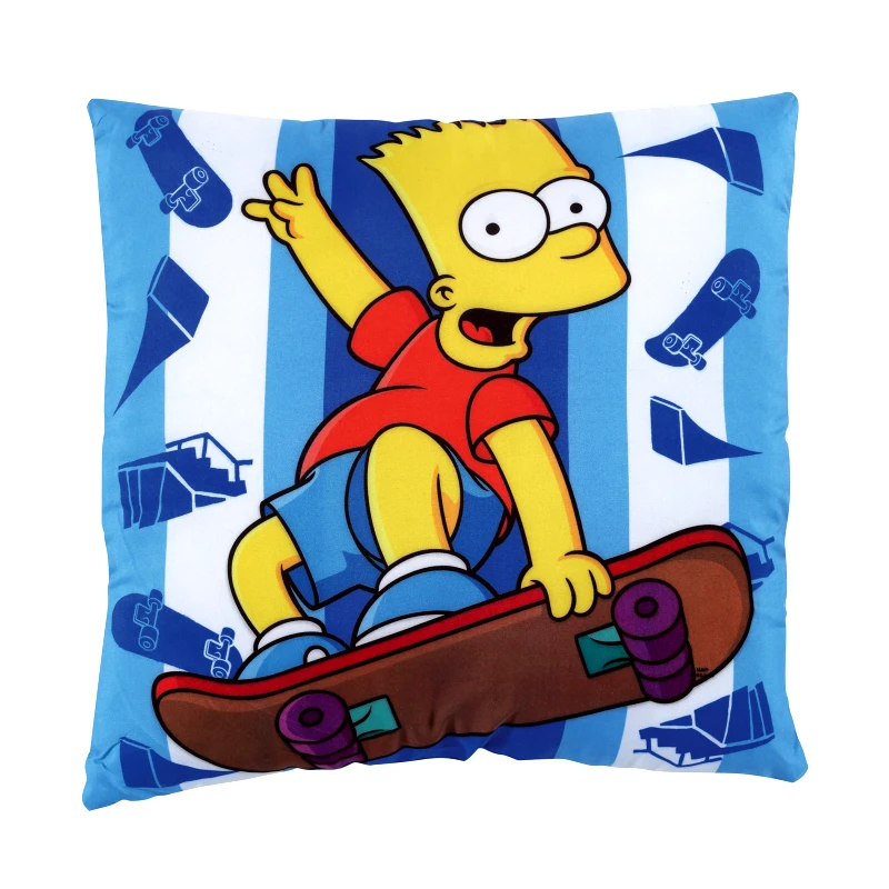 FOX Μαξιλάρι Διακοσμητικό Microfiber 40x40εκ. The Simpsons 5513 Fox (Ύφασμα: Microfiber, Χρώμα: Μπλε) - FOX - 533404005513