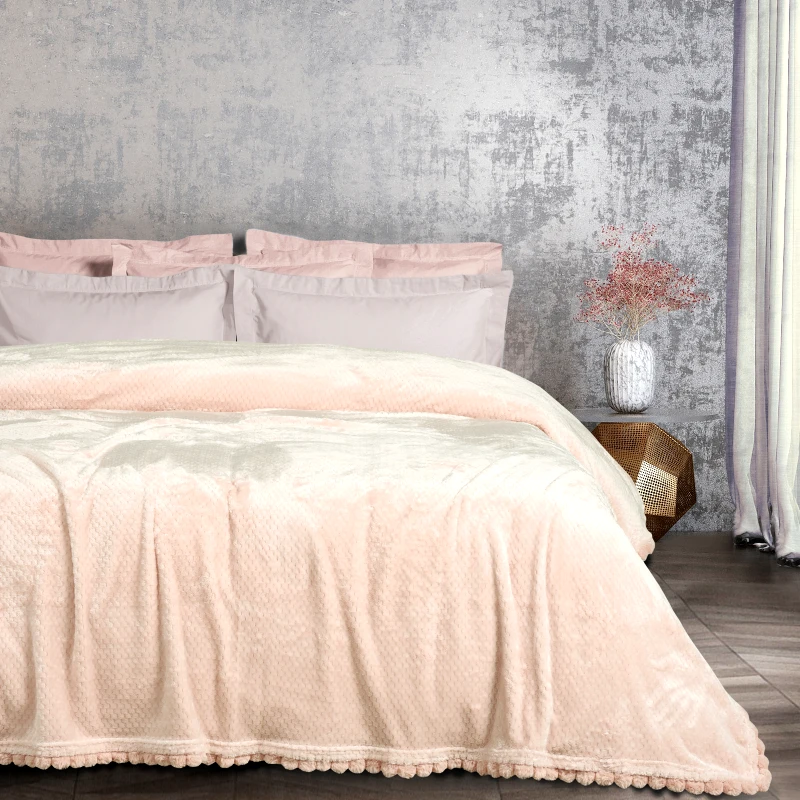 Das Home Κουβέρτα Fleece Μονή 160x220εκ. Blankets 1185 Ροζ Das Home (Ύφασμα: Polyester, Χρώμα: Ροζ, Μέγεθος: Μονά) - Das Home - 420588161185