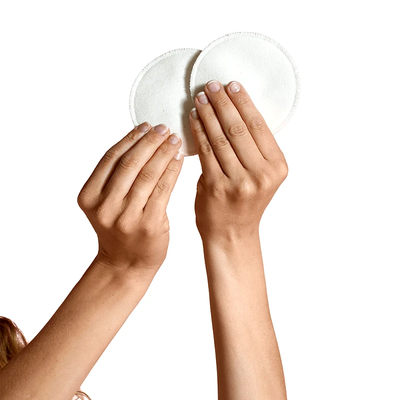 Carriwell Επιθέματα Πλενόμενα Σετ 6τμχ Βαμβακερά Λευκά Carriwell CW125 (Ύφασμα: Βαμβάκι 100%, Χρώμα: Λευκό) - Carriwell - CW125