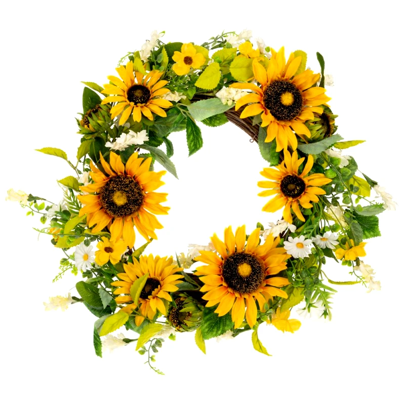 Iliadis Διακοσμητικό Στεφάνι Κίτρινο Με Ήλιους Φ48x10εκ. iliadis 89776 (Χρώμα: Κίτρινο ) - Iliadis - il_89776